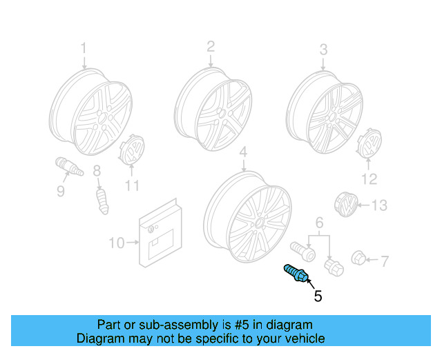 Wheel Bolt 7L0-698-139-060