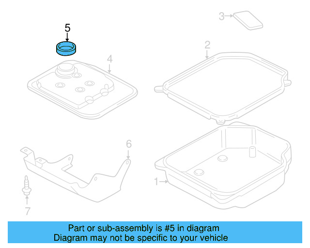 Transmission Filter Gasket 01M-325-443 - View 25