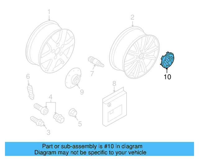 Center Cap 7L6-601-149-A-Z31