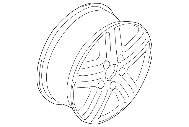 Wheel, Alloy 7L6-601-025-BG-8Z8