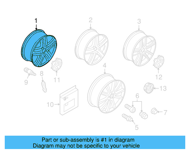 Wheel, Alloy 7L9-601-025-E-QQ9 - View 8
