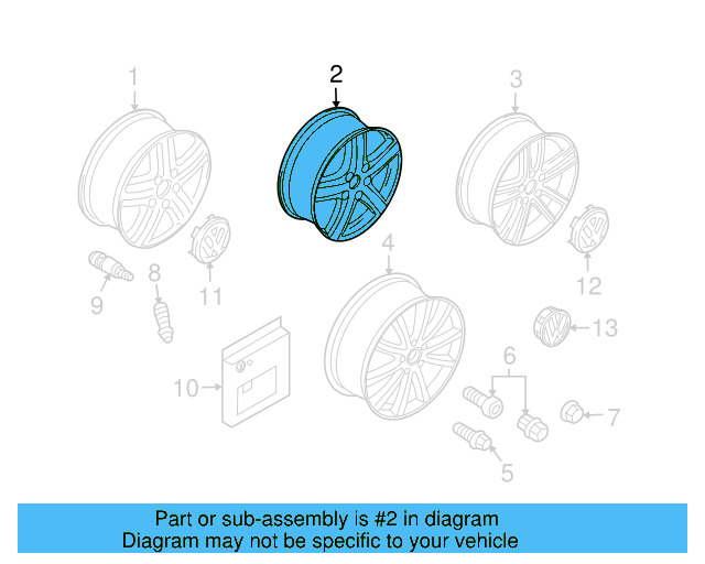 Wheel, Alloy 7L9-601-025-E-QQ9 - View 9