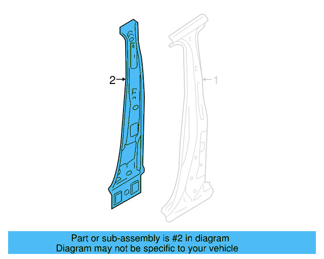 Inner Center Pillar 3CN-809-444 - View 4