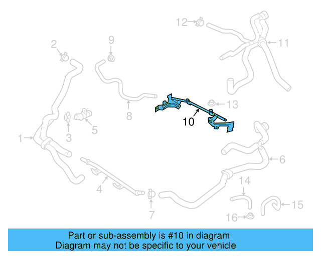 Engine Coolant Pipe 03H-121-065-J - View 3