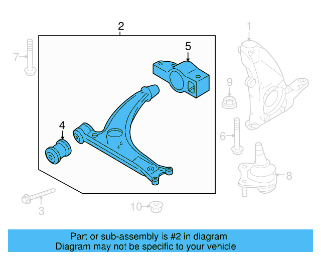 Lower Control Arm 5N0-407-151 - View 10