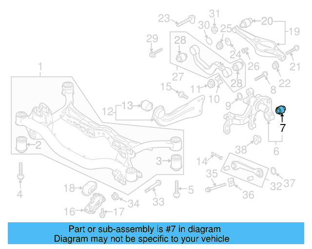 Upper Control Arm Mount Bolt N-105-607-02 - View 13