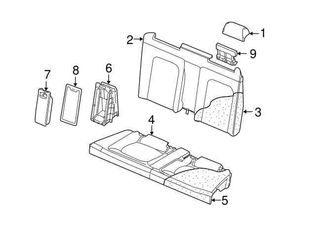 Seat Cushion Pad 1Y0-885-375 - View 3