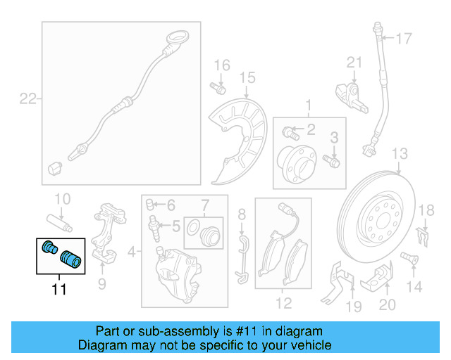 Disc Brake Caliper Pin Boot Kit 8V0-698-647 - View 45