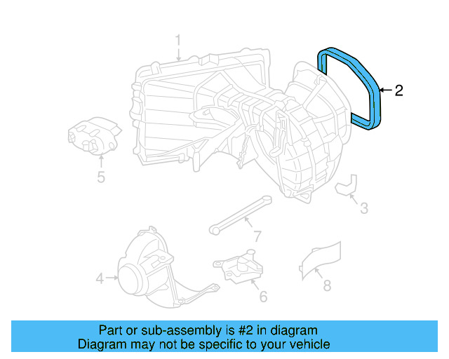 Intake Duct Gasket 7L0-819-143-B - View 11