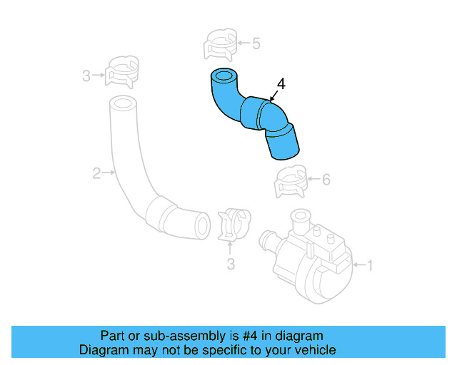 Engine Coolant Hose 5Q0-122-073-H - View 8