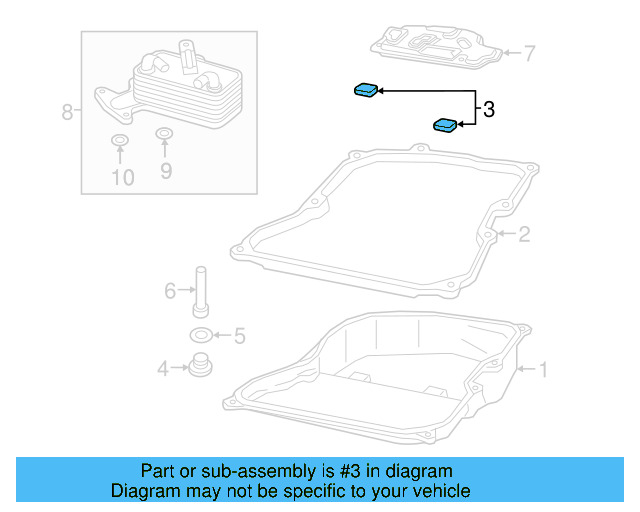 Transmission Oil Pan Magnet 09D-321-368 - View 6