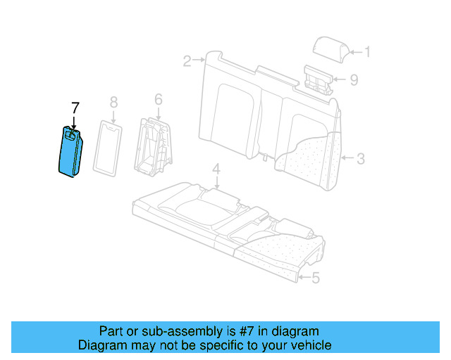 Seat Armrest 1Y0-885-633-AA-42T