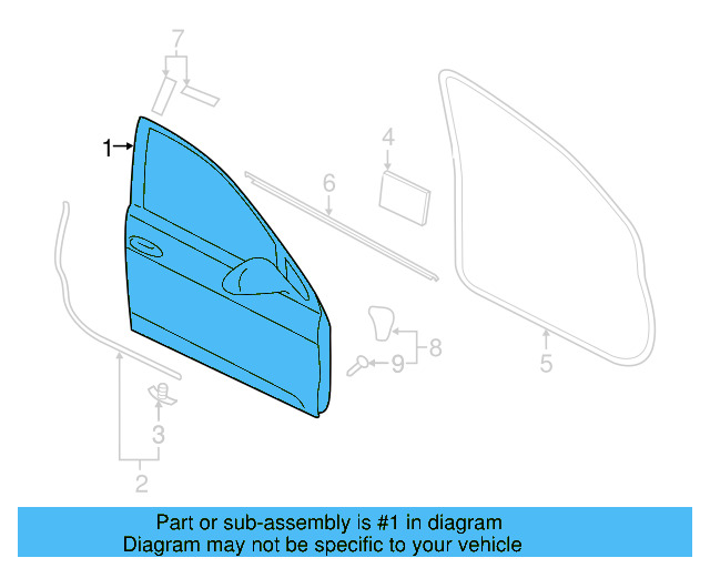 Door Shell 5G3-831-056-AQ - View 5