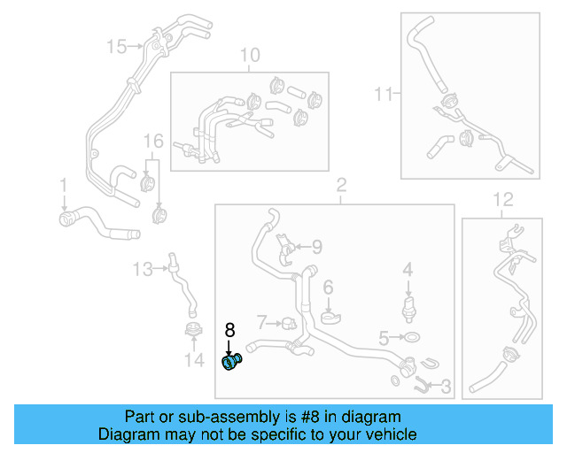 Temp Sensor Bracket 5Q0-121-093-CN