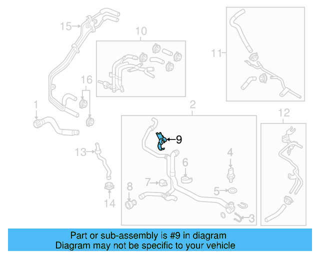 Temp Sensor Bracket 5Q0-121-093-CN - View 4