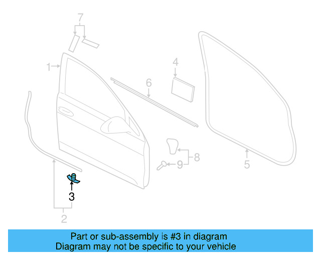 Door Weather 1Z0-837-732-A - View 38