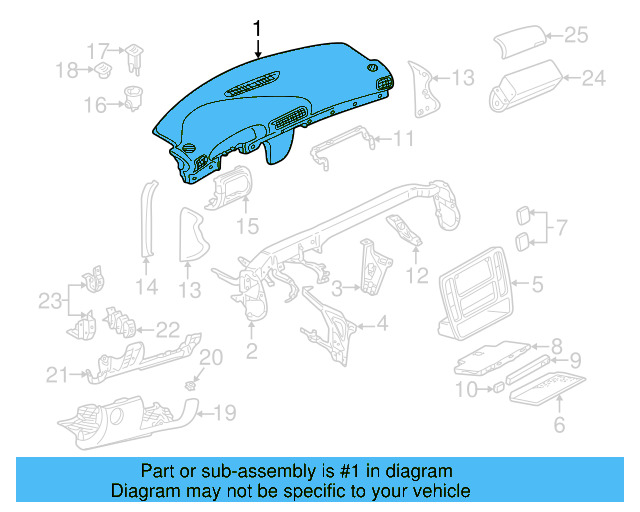 Instrument Panel 3B1-857-002-AD-FMF - View 3