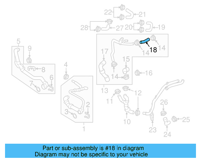 Hose 04L-121-058-G - View 3