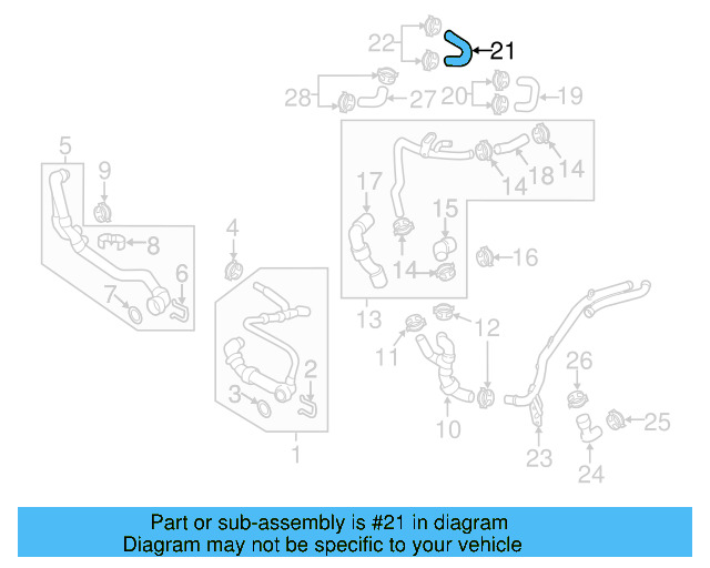 Outlet Hose 04L-121-058-AC - View 14