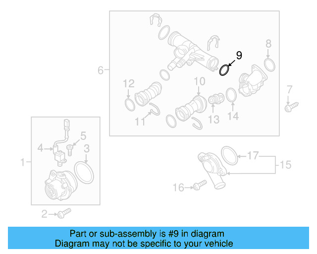 Engine Coolant Pipe O 04L-121-119 - View 3