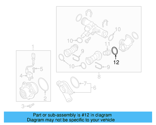 Engine Coolant Thermostat Gasket WHT-007-713 - View 7