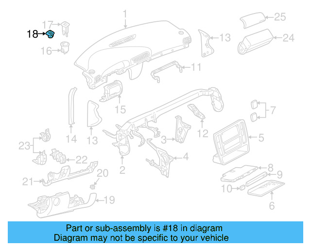 Sun Load Sensor Cover 3B0-819-681-4ET - View 5