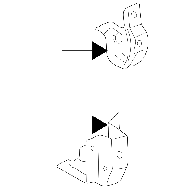 Knee Bolster Mount Bracket 3B1-880-604