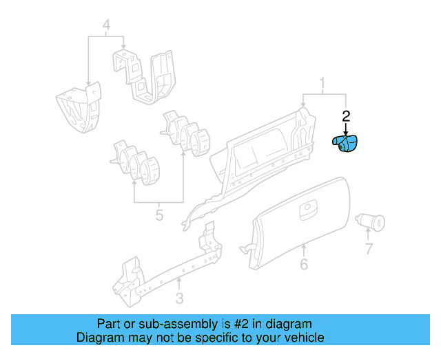 Glove Box Stop 3B1-858-309-B - View 9