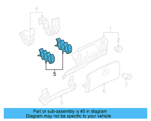 Glove Box Frame Support 3B1-880-687 - View 12