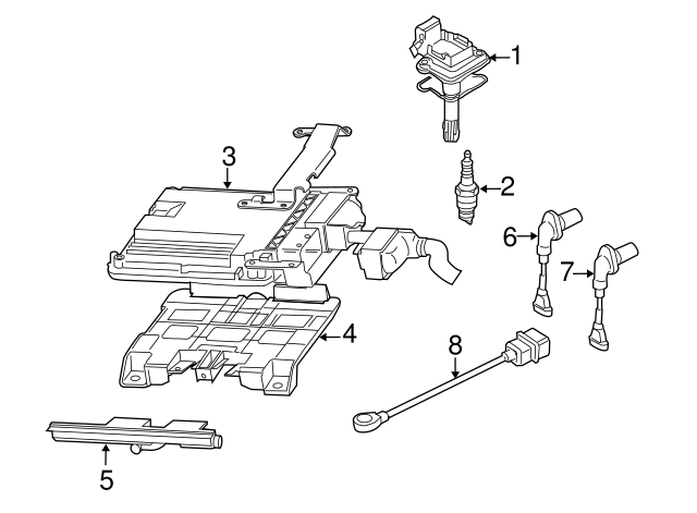Engine Crankshaft Position Sensor 06H-906-433 - View 8