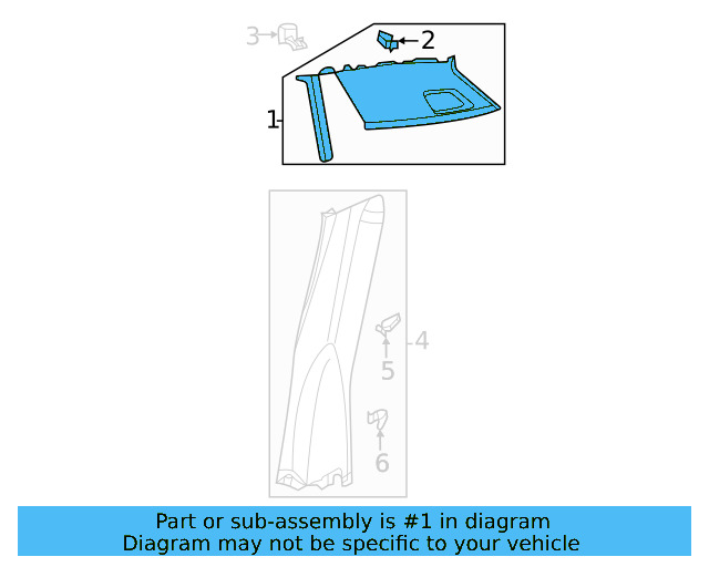 Front Trim 3CM-867-766-B-82V - View 2