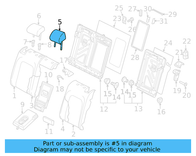 Seat Back Frame 5QM-881-045-D - View 8