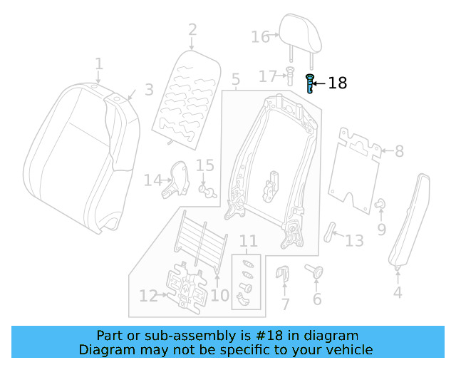 Headrest Guide 5G0-881-920-ZA2