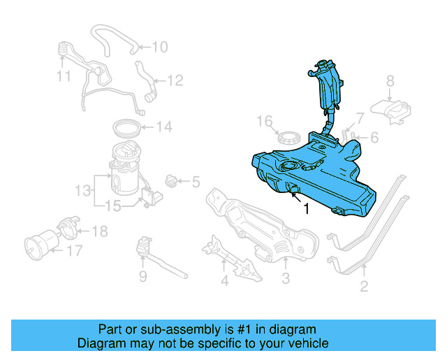 Fuel Tank 1C0-201-060-AP - View 5