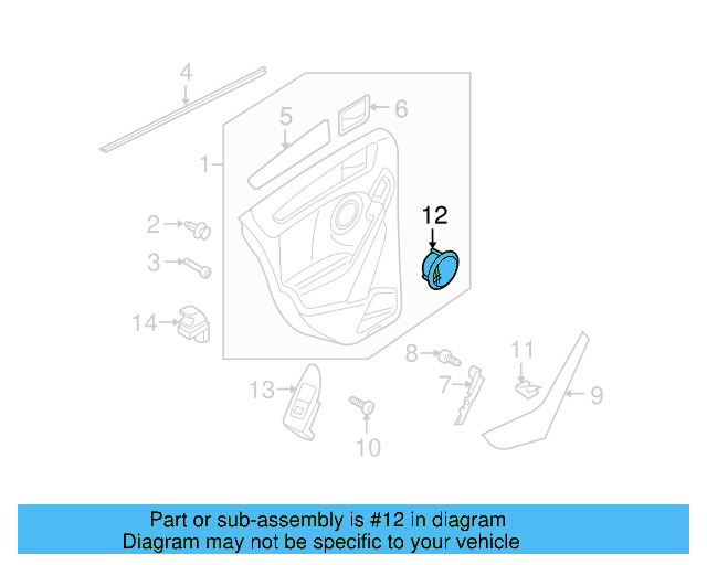 Speaker Grille 5K0-868-159-A-82V - View 7