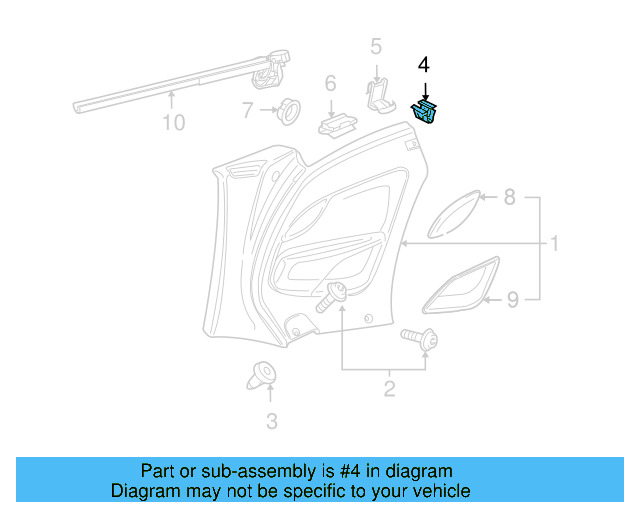 Wheelhouse Trim Grommet 6Q0-867-981