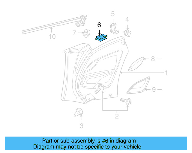 Quarter Trim Clamp 1Q0-867-059 - View 6