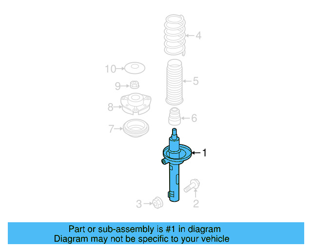 Suspension Strut 3AA-413-031-M - View 3
