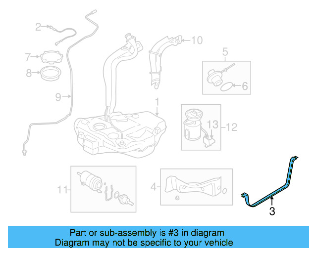 Tank Strap 1K0-201-656-C - View 13