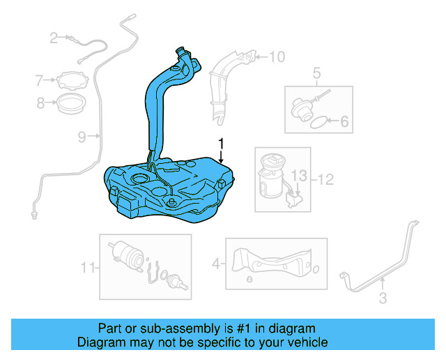 Fuel Tank 1K0-201-055-AM - View 5