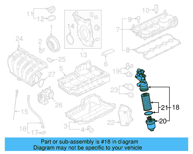 Oil Filter Housing Gasket 07K-115-441 - View 4