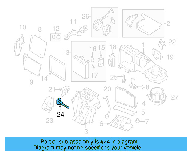 HVAC Heater Mode Door Lever 1K0-898-002-A - View 12