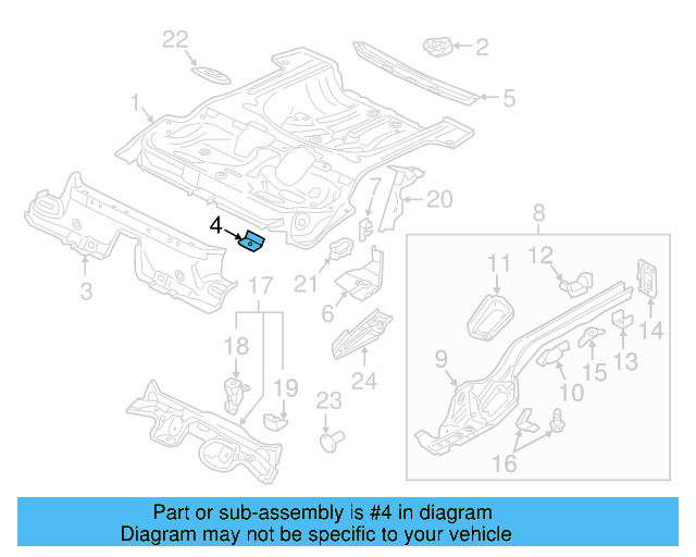 Front Bracket 5Q0-804-866 - View 20