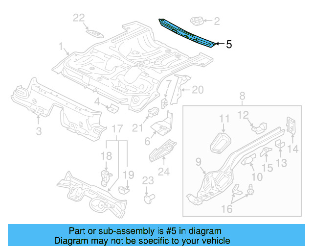 Rear Cross 5Q0-813-528 - View 9