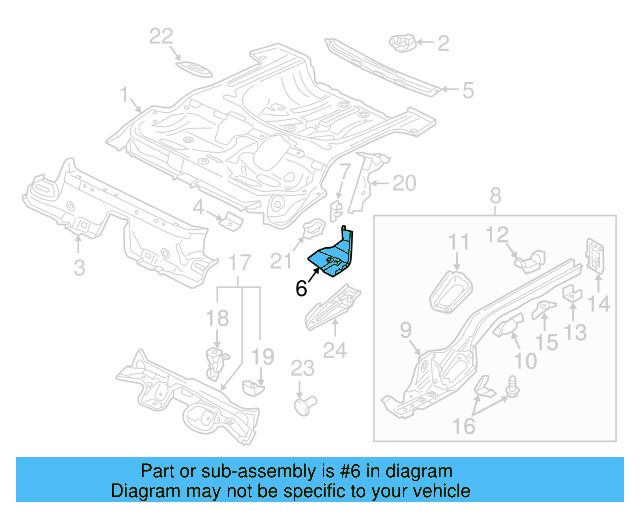 Filler Plate 5Q0-813-174 - View 9