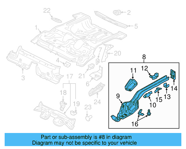 Side Member Assembly 5Q0-803-092-P