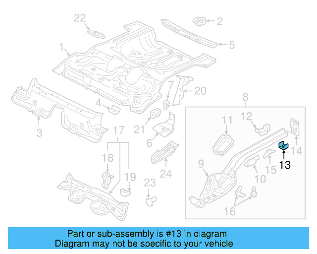 Muffler Bracket 5Q0-804-025 - View 11
