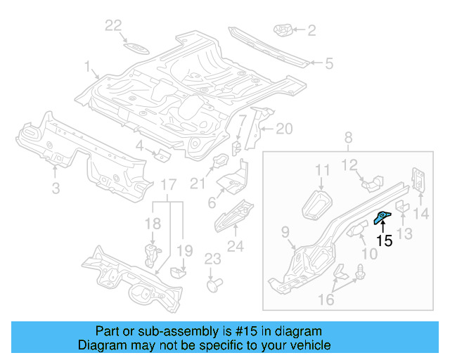 Brake Hose Bracket 5Q0-611-846-B - View 43
