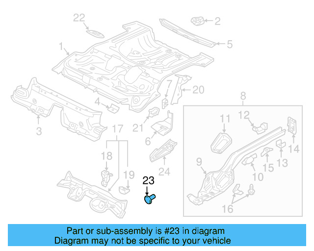 Center Plate Mount 5Q0-803-622-B - View 13