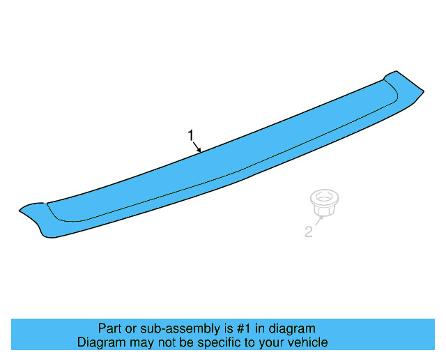 Spoiler (Unpainted) 7l6827991cgru - View 3